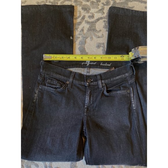 Seven 7 for all mankind black womens jeans size‎ 25 bootcut - Picture 1 of 8
